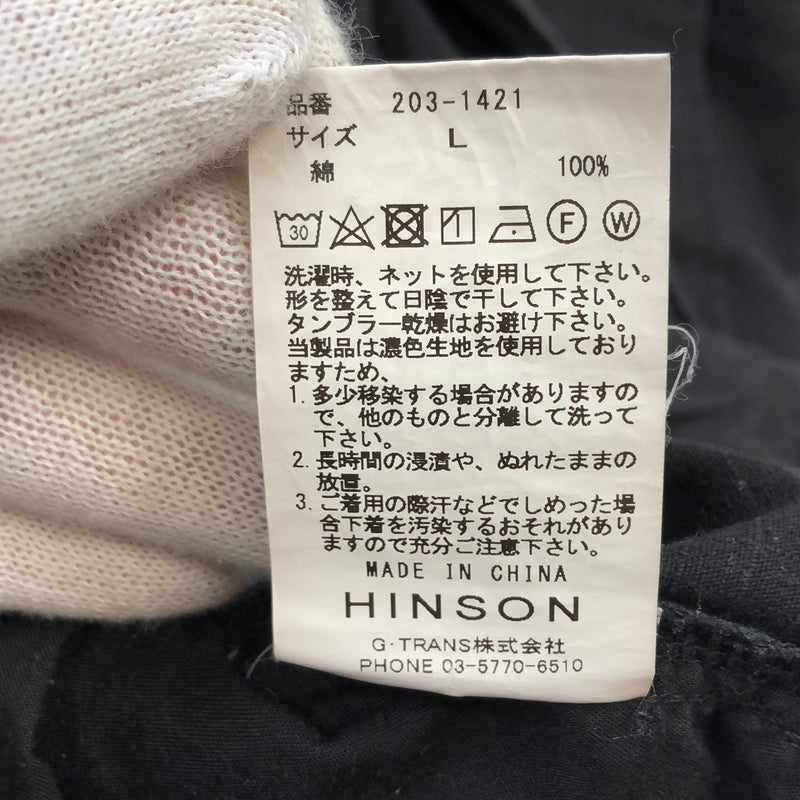 【中古品】【メンズ】 HINSON ヒンソン 6POCKET CARGO PANTS 203-1421 6ポケット カーゴパンツ ミリタリー ボトムス 158-260827-hn-04-fur サイズ：L カラー：ブラック 万代Net店