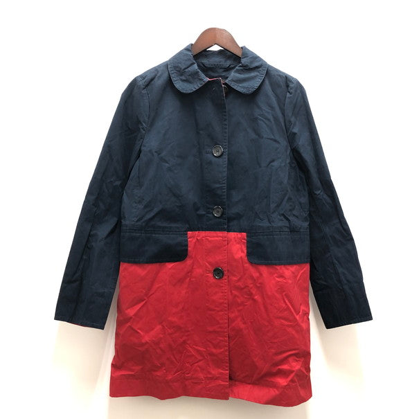 【中古品】【メンズ】 コーチ レインコート ステンカラーコート ジャケット (fuz) 147-251101-nm-14-fuz サイズ：S カラー：ネイビー/レッド 万代Net店