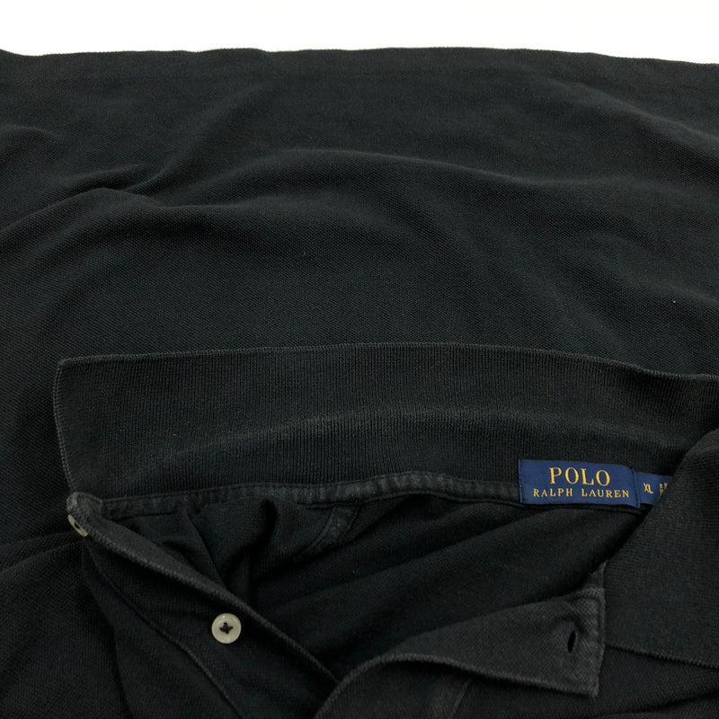 【現状渡し品】【メンズ】 POLO RALPH LAUREN ポロラルフローレン POLO SHIRT S/S 半袖ポロシャツ トップス 145-260614-hn-04-fur サイズ：XL カラー：ブラック 万代Net店