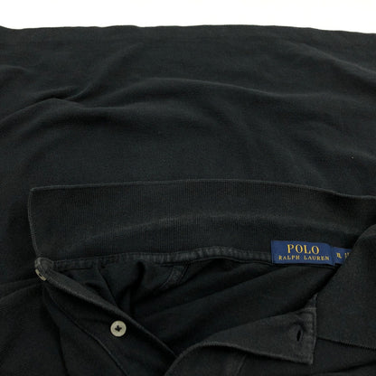 【現状渡し品】【メンズ】 POLO RALPH LAUREN ポロラルフローレン POLO SHIRT S/S 半袖ポロシャツ トップス 145-260614-hn-04-fur サイズ：XL カラー：ブラック 万代Net店