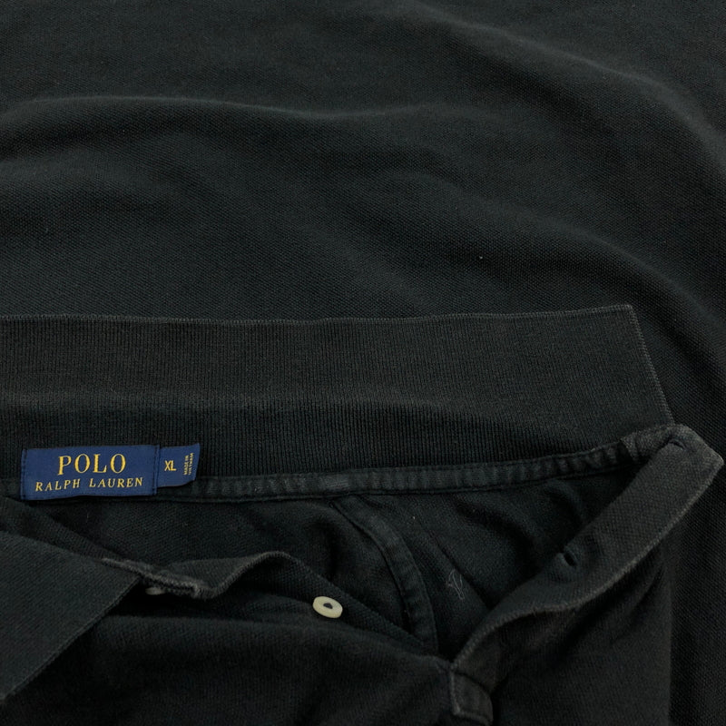 【現状渡し品】【メンズ】 POLO RALPH LAUREN ポロラルフローレン POLO SHIRT S/S 半袖ポロシャツ トップス 145-260614-hn-04-fur サイズ：XL カラー：ブラック 万代Net店