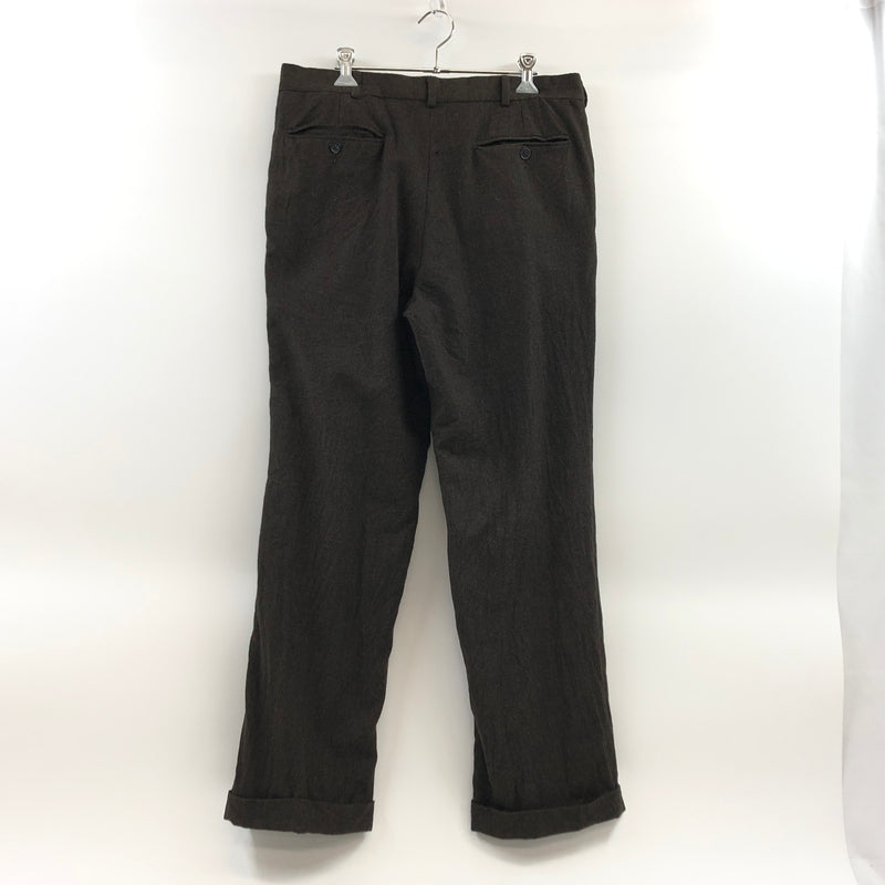 【現状渡し品】【メンズ】 NAUTICA ノーティカ TWO－PLEAT WOOL SLACKS N885 2プリーツ ウールスラックス パンツ ボトムス 158-260827-hn-05-fur サイズ：33×30 カラー：ブラウン 万代Net店
