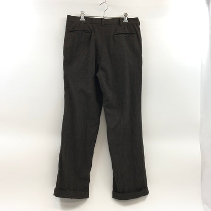 【現状渡し品】【メンズ】 NAUTICA ノーティカ TWO－PLEAT WOOL SLACKS N885 2プリーツ ウールスラックス パンツ ボトムス 158-260827-hn-05-fur サイズ：33×30 カラー：ブラウン 万代Net店
