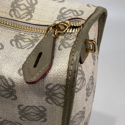 【中古品】【メンズ/レディース】 LOEWE ロエベ MADRID 1846 グレーロゴデザイン　ハンドバック 189-260215-SY-04-iwa 万代Net店
