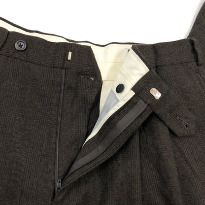 【現状渡し品】【メンズ】 NAUTICA ノーティカ TWO－PLEAT WOOL SLACKS N885 2プリーツ ウールスラックス パンツ ボトムス 158-260827-hn-05-fur サイズ：33×30 カラー：ブラウン 万代Net店