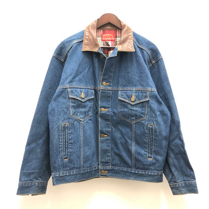 【中古品】【メンズ】  MARLBORO COUNTRY STORE 襟レザーデニムジャケット 146-250228-wy-05-tomh サイズ：M 万代Net店