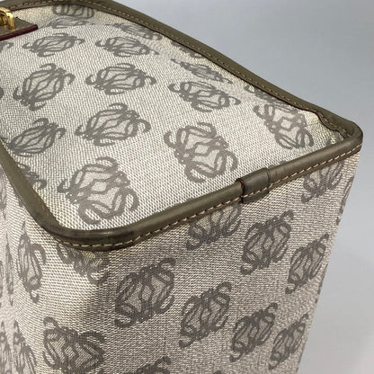 【中古品】【メンズ/レディース】 LOEWE ロエベ MADRID 1846 グレーロゴデザイン　ハンドバック 189-260215-SY-04-iwa 万代Net店