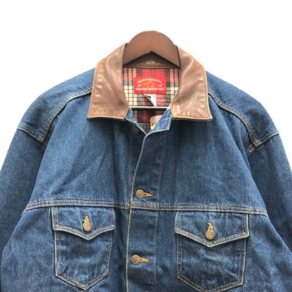 【中古品】【メンズ】  MARLBORO COUNTRY STORE 襟レザーデニムジャケット 146-250228-wy-05-tomh サイズ：M 万代Net店