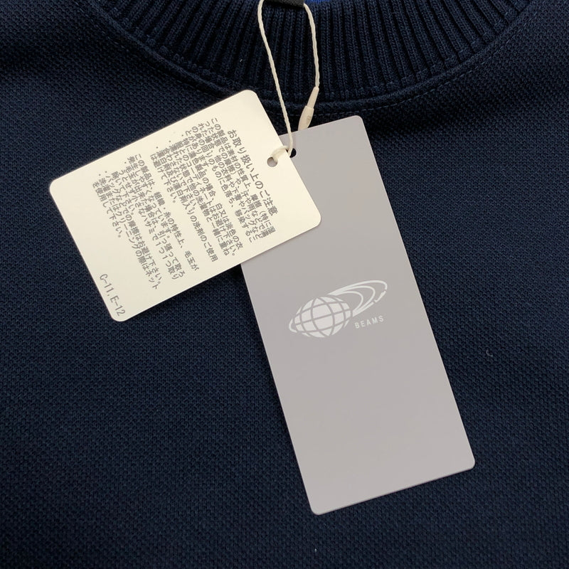 【中古美品】【メンズ】 BEAMS ビームス CREWNECK S/S TEE 11-03-0023-803 カノコ天竺 クルーネック 半袖Tシャツ トップス 147-260614-hn-05-fur サイズ：S カラー：ネイビー 万代Net店