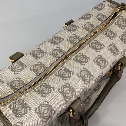 【中古品】【メンズ/レディース】 LOEWE ロエベ MADRID 1846 グレーロゴデザイン　ハンドバック 189-260215-SY-04-iwa 万代Net店