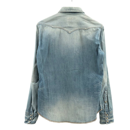 【ジャンク品】【メンズ】 marka マーカ デニムシャツ カジュアルシャツ トップス 140-260316-hn-05-fur サイズ：1 カラー：ブルー系 万代Net店