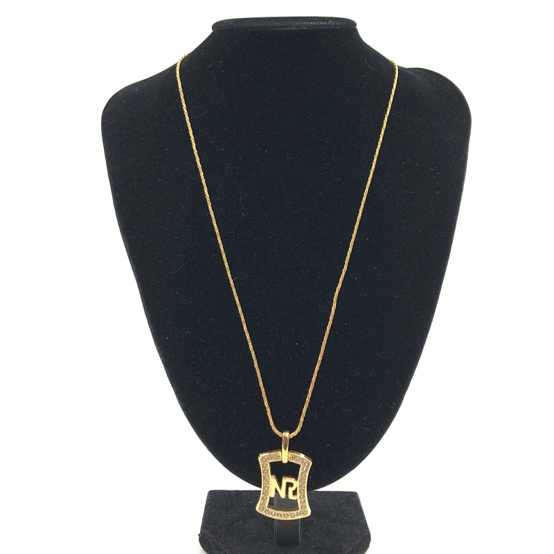 【中古品】【レディース】 NINA RICCI ニナリッチ LOGO NECKLACE ロゴネックレス ペンダント アクセサリー 193-260827-hn-06-fur カラー：ゴールド 万代Net店