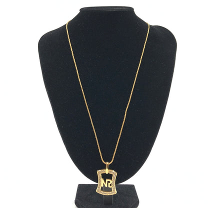 【中古品】【レディース】 NINA RICCI ニナリッチ LOGO NECKLACE ロゴネックレス ペンダント アクセサリー 193-260827-hn-06-fur カラー：ゴールド 万代Net店