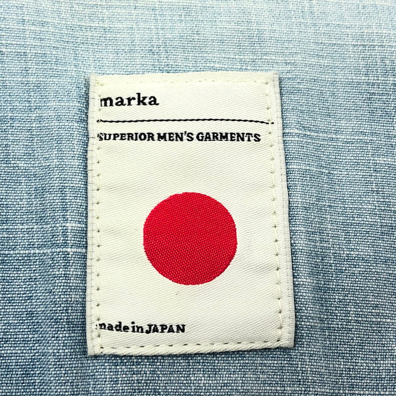 【ジャンク品】【メンズ】 marka マーカ デニムシャツ カジュアルシャツ トップス 140-260316-hn-05-fur サイズ：1 カラー：ブルー系 万代Net店