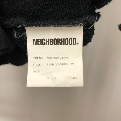 【中古品】【メンズ】 NEIGHBORHOOD ネイバーフッド NEIGHBORHOOD 191FHNH-CSM02 スウェット 147-250225-wy-1-tomh サイズ：L カラー：ブラック 万代Net店