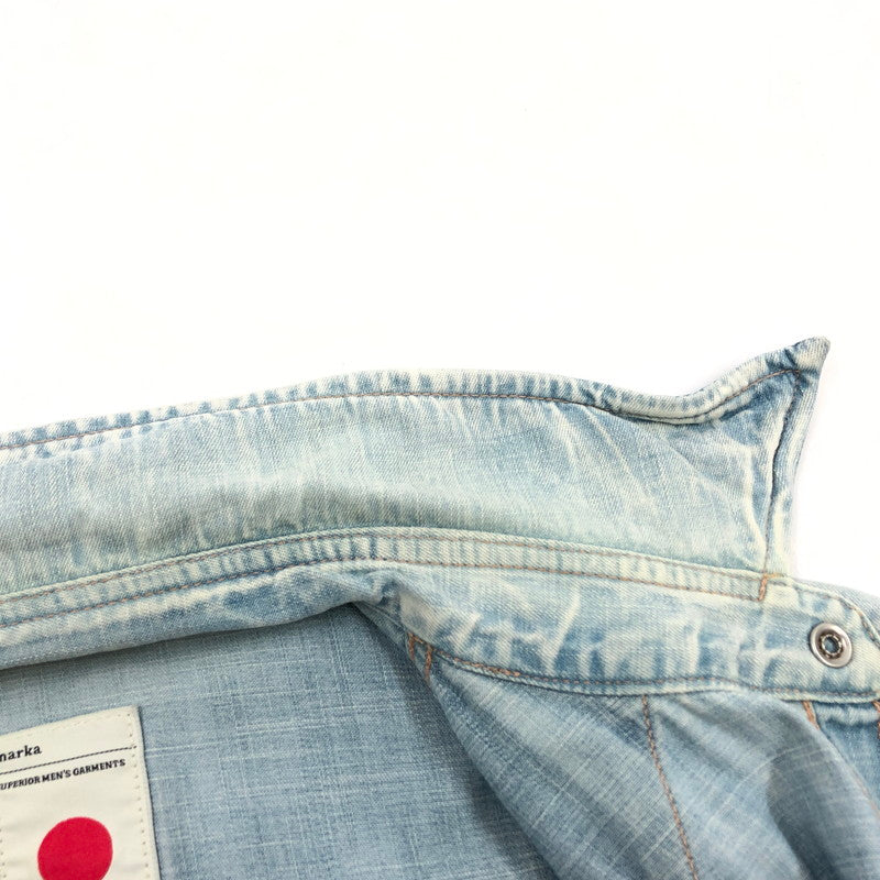 【ジャンク品】【メンズ】 marka マーカ デニムシャツ カジュアルシャツ トップス 140-260316-hn-05-fur サイズ：1 カラー：ブルー系 万代Net店