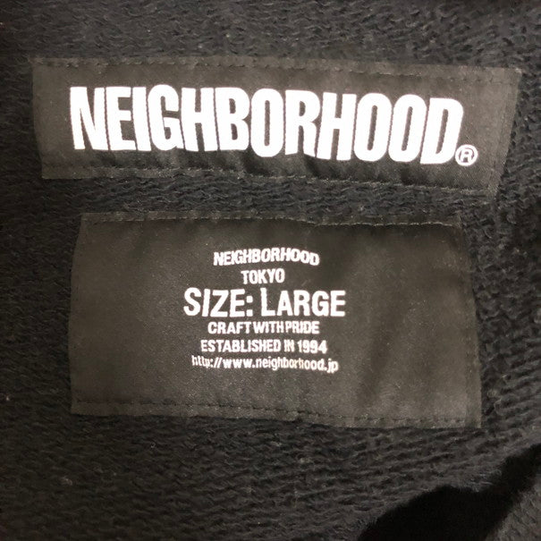 【中古品】【メンズ】 NEIGHBORHOOD ネイバーフッド NEIGHBORHOOD 191FHNH-CSM02 スウェット 147-250225-wy-1-tomh サイズ：L カラー：ブラック 万代Net店