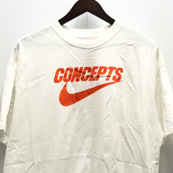 【中古品】【メンズ】 NIKE ナイキ NIKE CONCEPTS半袖Tシャツ 148-250228-wy-03-tomh サイズ：L カラー：ホワイト 万代Net店