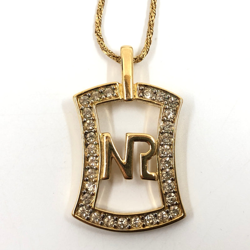 【中古品】【レディース】 NINA RICCI ニナリッチ LOGO NECKLACE ロゴネックレス ペンダント アクセサリー 193-260827-hn-06-fur カラー：ゴールド 万代Net店
