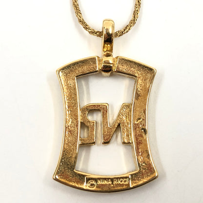 【中古品】【レディース】 NINA RICCI ニナリッチ LOGO NECKLACE ロゴネックレス ペンダント アクセサリー 193-260827-hn-06-fur カラー：ゴールド 万代Net店