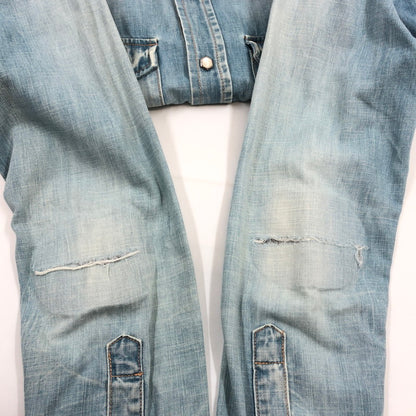 【ジャンク品】【メンズ】 marka マーカ デニムシャツ カジュアルシャツ トップス 140-260316-hn-05-fur サイズ：1 カラー：ブルー系 万代Net店