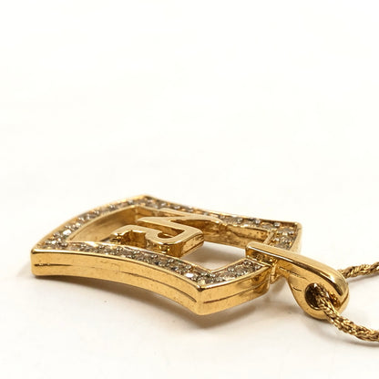【中古品】【レディース】 NINA RICCI ニナリッチ LOGO NECKLACE ロゴネックレス ペンダント アクセサリー 193-260827-hn-06-fur カラー：ゴールド 万代Net店