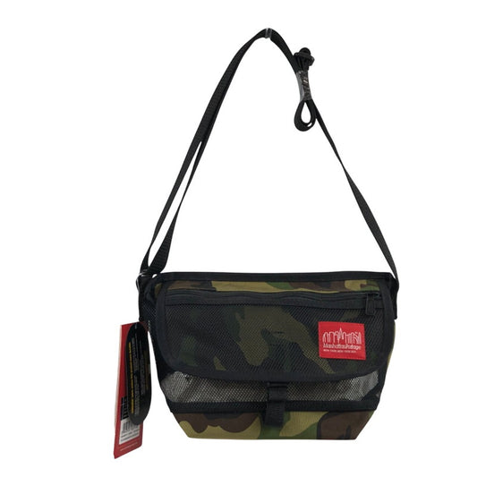 【中古美品】【メンズ/レディース】 Manhattan Portage マンハッタンポーテージ 1603-MESH-19 アーバンメッシュカジュアルメッセンジャーバッグ ショルダーバッグ カバン 189-260316-hn-06-fur カラー：カモフラージュ/ブラック 万代Net店