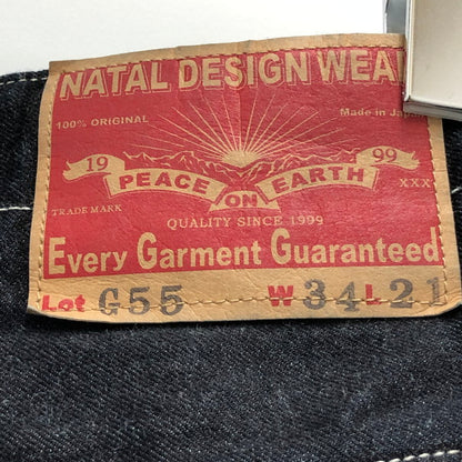 【中古品】【メンズ】 NATAL DESIGN ネイタルデザイン NATAL DESIGN G55 SAROUEL FLAP DENIM PANTS 153-250225-wy-4-tomh サイズ：W34 カラー：インディゴ 万代Net店