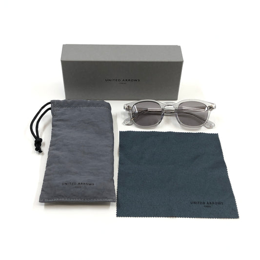 【中古美品】【メンズ/レディース】 KANEKO OPTICAL カネコオプティカル × UNITED ARROWS ユナイテッド アローズ JOHN SUNGLASSES ジョン サングラス アイウェア 203-260614-hn-11-fur サイズ：表記なし カラー：クリアグレー 万代Net店