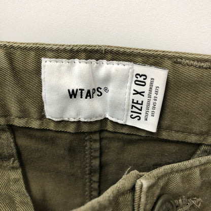 【中古品】【メンズ】 WTAPS ダブルタップス WTAPS TROUSERS COTTON TWILL 153-250225-wy-3-tomh サイズ：03 カラー：カーキ 万代Net店