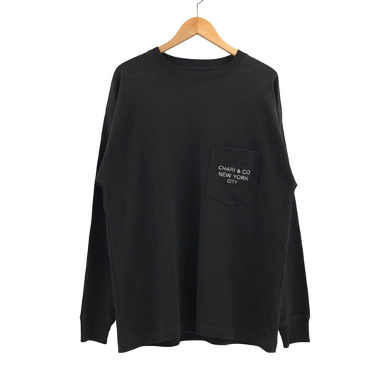 【中古品】【メンズ】 CHARI＆CO チャリアンドコー L/S Tee 長袖Tシャツ トップス 178-251231-hn-01-fur サイズ：M カラー：ブラック 万代Net店