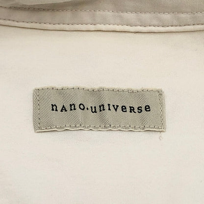 【ジャンク品】【メンズ】 nano universe ナノユニバース 半袖シャツ カジュアルシャツ トップス 147-251103-hn-07-fur サイズ：S カラー：ホワイト系 万代Net店