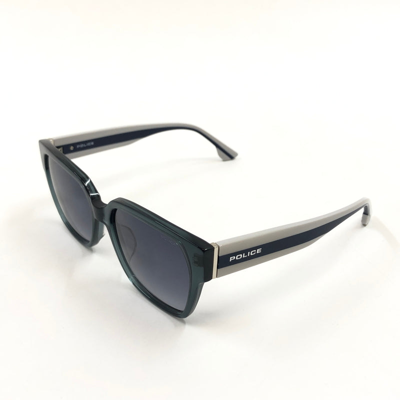 【中古品】【メンズ】 POLICE ポリス STRIPE SQUARE WELLINGTON SUNGLASSES SPLA67JM78L ストライプ スクエアウェリントン サングラス アイウェア 203-260614-hn-12-fur サイズ：54ロ17 143 カラー：ブラック/ホワイト 万代Net店