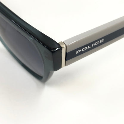 【中古品】【メンズ】 POLICE ポリス STRIPE SQUARE WELLINGTON SUNGLASSES SPLA67JM78L ストライプ スクエアウェリントン サングラス アイウェア 203-260614-hn-12-fur サイズ：54ロ17 143 カラー：ブラック/ホワイト 万代Net店