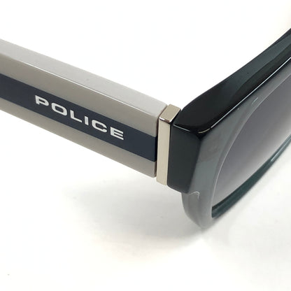 【中古品】【メンズ】 POLICE ポリス STRIPE SQUARE WELLINGTON SUNGLASSES SPLA67JM78L ストライプ スクエアウェリントン サングラス アイウェア 203-260614-hn-12-fur サイズ：54ロ17 143 カラー：ブラック/ホワイト 万代Net店