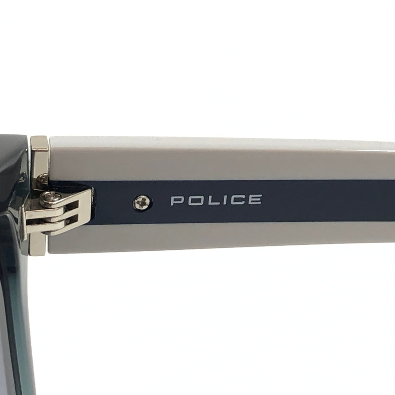 【中古品】【メンズ】 POLICE ポリス STRIPE SQUARE WELLINGTON SUNGLASSES SPLA67JM78L ストライプ スクエアウェリントン サングラス アイウェア 203-260614-hn-12-fur サイズ：54ロ17 143 カラー：ブラック/ホワイト 万代Net店