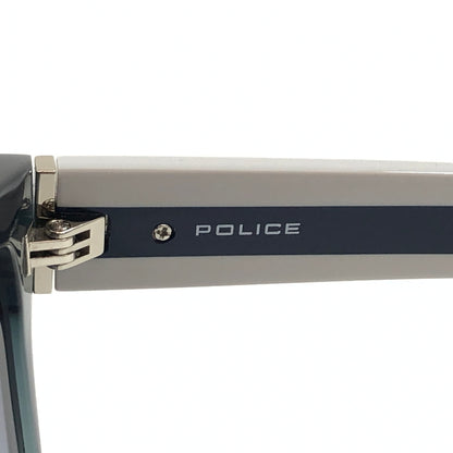 【中古品】【メンズ】 POLICE ポリス STRIPE SQUARE WELLINGTON SUNGLASSES SPLA67JM78L ストライプ スクエアウェリントン サングラス アイウェア 203-260614-hn-12-fur サイズ：54ロ17 143 カラー：ブラック/ホワイト 万代Net店