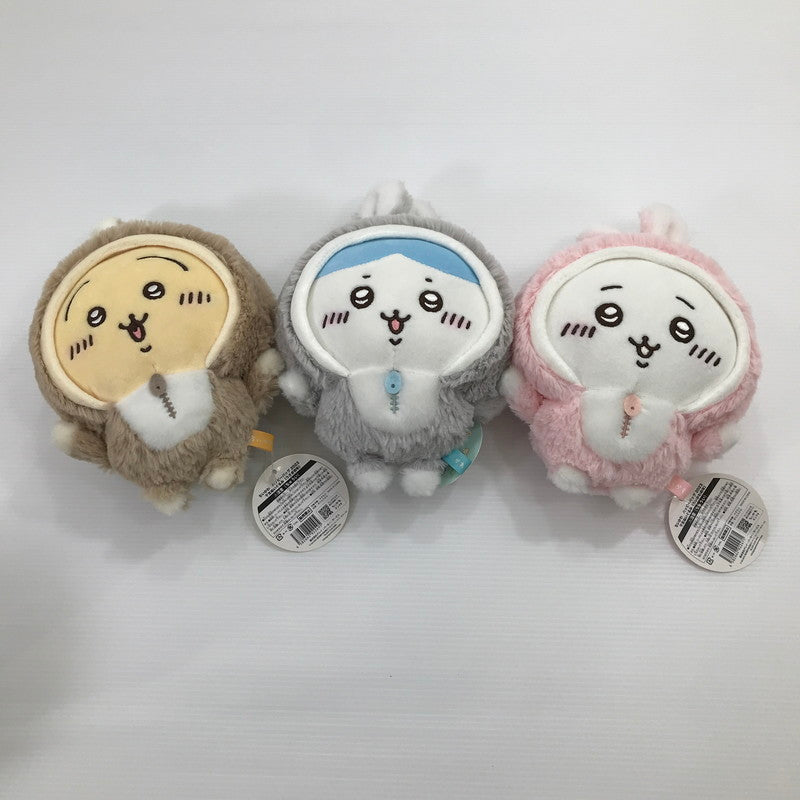 【中古美品】 ちいかわ ハッピーバッグ 2023 干支ぬいぐるみ 卯年 ちいかわ ハチワレ うさぎ 3種セット タグ付き本体のみ タグ折れあり 039-260623-ti-16-tag 万代Net店