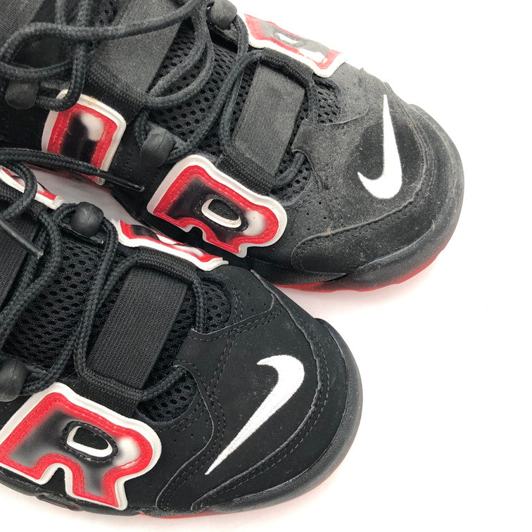 【中古品】【メンズ】 NIKE ナイキ 【箱別注意】CJ6129-001/AIR MORE UPTEMPO LASER CRIMSON 160-250223-NS-6-iwa サイズ：25.5 カラー：ブラック ホワイト レッド 万代Net店