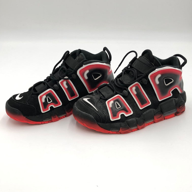 【中古品】【メンズ】 NIKE ナイキ 【箱別注意】CJ6129-001/AIR MORE UPTEMPO LASER CRIMSON 160-250223-NS-6-iwa サイズ：25.5 カラー：ブラック ホワイト レッド 万代Net店