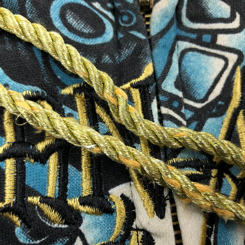 【現状渡し品】【メンズ】 CHRISTIAN AUDIGIER クリスチャンオードジェー 総柄パーカー フルジップ スウェット トップス 141-251012-hn-01-fur サイズ：M カラー：マルチカラー 万代Net店