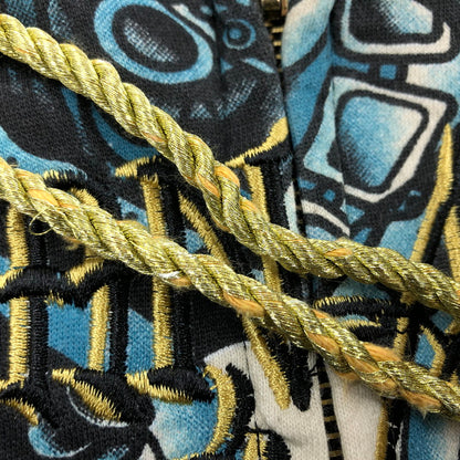 【現状渡し品】【メンズ】 CHRISTIAN AUDIGIER クリスチャンオードジェー 総柄パーカー フルジップ スウェット トップス 141-251012-hn-01-fur サイズ：M カラー：マルチカラー 万代Net店