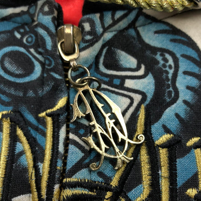 【現状渡し品】【メンズ】 CHRISTIAN AUDIGIER クリスチャンオードジェー 総柄パーカー フルジップ スウェット トップス 141-251012-hn-01-fur サイズ：M カラー：マルチカラー 万代Net店