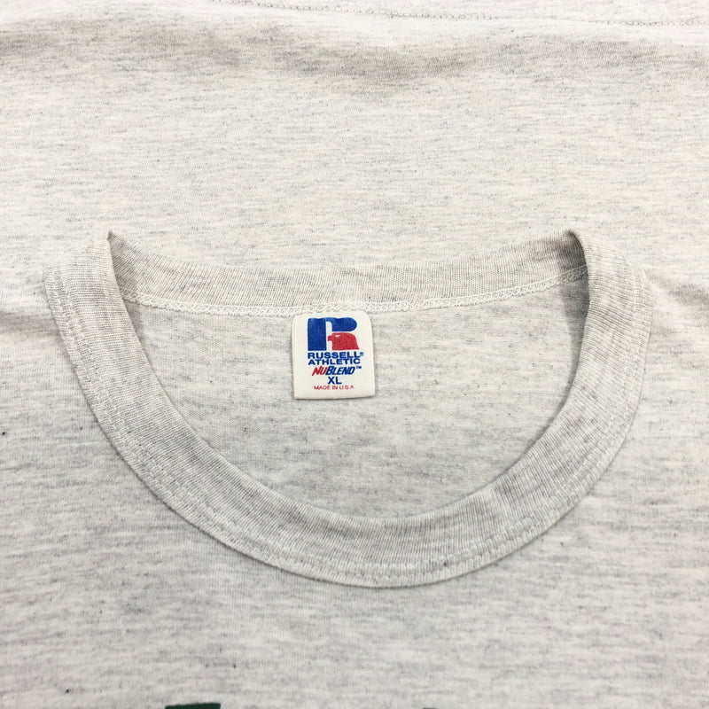 【中古品】【メンズ】 RUSSELL ラッセル 90S "C.W. POST LAX" S/S TEE 袖シングル 半袖Tシャツ トップス 146-260829-hn-07-fur サイズ：XL カラー：グレー 万代Net店