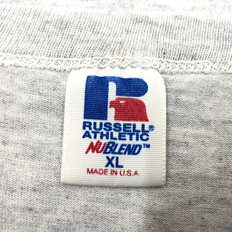 【中古品】【メンズ】 RUSSELL ラッセル 90S "C.W. POST LAX" S/S TEE 袖シングル 半袖Tシャツ トップス 146-260829-hn-07-fur サイズ：XL カラー：グレー 万代Net店