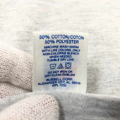 【中古品】【メンズ】 RUSSELL ラッセル 90S "C.W. POST LAX" S/S TEE 袖シングル 半袖Tシャツ トップス 146-260829-hn-07-fur サイズ：XL カラー：グレー 万代Net店