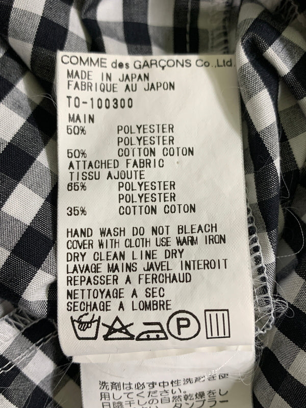 【中古品】【レディース】 TRICOT COMME DES GARCONS トリココムデギャルソン 98年春夏モデル ポリコットンギンガムチェック ワンピース トップス 168-260605-jt-01-min サイズ：サイズ不明 カラー：ホワイト/ブラック 万代Net店