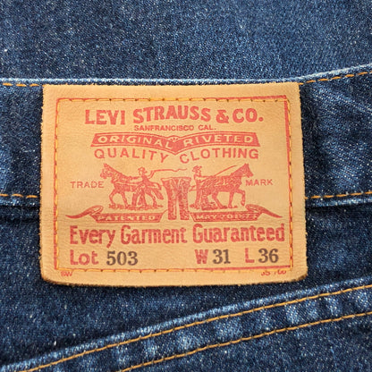 【現状渡し品】【メンズ】 LEVI'S リーバイス 503 DENIM PANTS 刻印J09 デニムパンツ ボトムス 157-260830-hn-02-fur サイズ：31×36 カラー：インディゴ 万代Net店