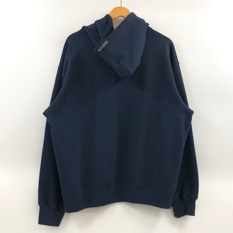 【中古品】【メンズ】 SUPREME シュプリーム ＄ HOODED SWEATSHIRT フーデッド スウェットシャツ パーカー トップス 149-260830-hn-05-fur サイズ：L カラー：ネイビー 万代Net店
