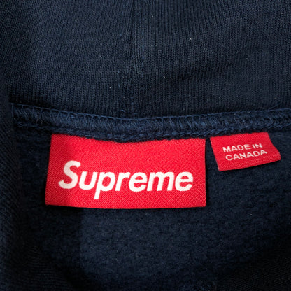 【中古品】【メンズ】 SUPREME シュプリーム ＄ HOODED SWEATSHIRT フーデッド スウェットシャツ パーカー トップス 149-260830-hn-05-fur サイズ：L カラー：ネイビー 万代Net店